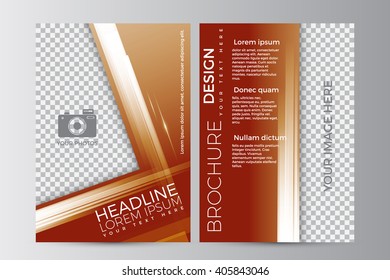 Abstract flyer design background. Brochure template. Can be used for magazine cover, business mockup, education, presentation, report. a4 size with editable elements. EPS 10.
