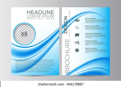 Abstract flyer design background. Brochure template. Can be used for magazine cover, business mockup, education, presentation, report. a4 size with editable elements. EPS 10.