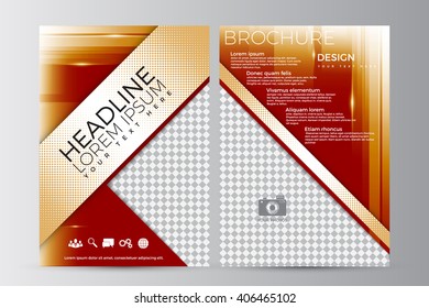 Abstract flyer design background. Brochure template. Can be used for magazine cover, business mockup, education, presentation, report. a4 size with editable elements. EPS 10.