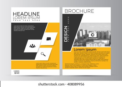 Abstract flyer design background. Brochure template. Can be used for magazine cover, business mockup, education, presentation, report. a4 size with editable elements. EPS 10.