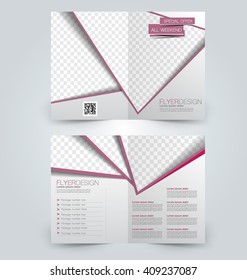 Abstract flyer design background. Brochure template. Can be used for magazine cover, business mockup, education, presentation, report. Red color