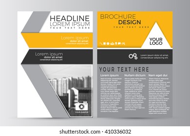 Abstract flyer design background. Brochure template. Can be used for magazine cover, business mockup, education, presentation, report. a4 size with editable elements. EPS 10.