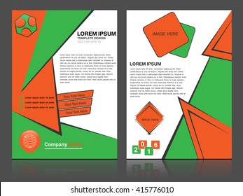Abstract flyer design background, brochure template. Can be used for magazine cover, business, education, presentation.