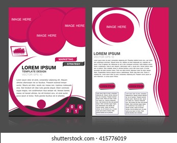 Abstract flyer design background, brochure template. Can be used for magazine cover, business, education, presentation.