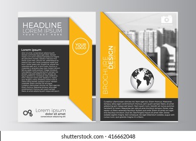 Abstract flyer design background. Brochure template. Can be used for magazine cover, business mockup, education, presentation, report. a4 size with editable elements. EPS 10.