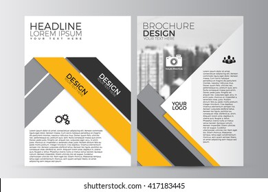 Abstract flyer design background. Brochure template. Can be used for magazine cover, business mockup, education, presentation, report. a4 size with editable elements. EPS 10.