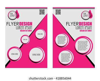 Abstract flyer design background, brochure template. Can be used for magazine cover, business, education, presentation.