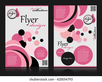 Abstract flyer design background, brochure template. Can be used for magazine cover, business, education, presentation.
