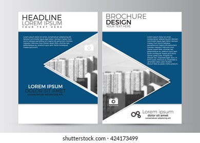 Abstract flyer design background. Brochure template. Can be used for magazine cover, business mockup, education, presentation, report. a4 size with editable elements. EPS 10