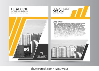 Abstract flyer design background. Brochure template. Can be used for magazine cover, business mockup, education, presentation, report. a4 size with editable elements. EPS 10