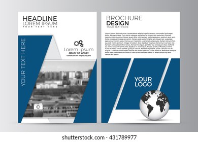 Abstract flyer design background. Brochure template. EPS 10.