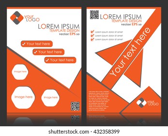 Abstract flyer design background, brochure template. Can be used for magazine cover, business, education, presentation.