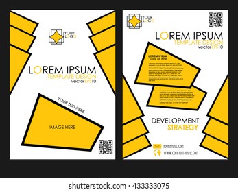 Abstract flyer design background, brochure template. Can be used for magazine cover, business, education, presentation.