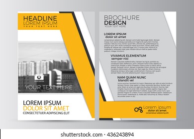 Abstract flyer design background. Brochure template. Can be used for magazine cover, business mockup, education, presentation, report. a4 size with editable elements. EPS 10.