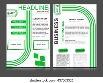 Abstract flyer design background, brochure template. Can be used for magazine cover, business, education, presentation.