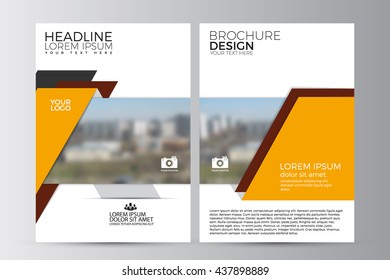 Abstract flyer design background. Brochure template. Can be used for magazine cover, business mockup, education, presentation, report. a4 size with editable elements. EPS 10.