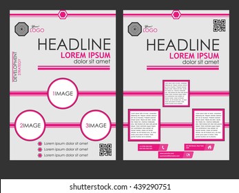Abstract flyer design background, brochure template. Can be used for magazine cover, business, education, presentation.