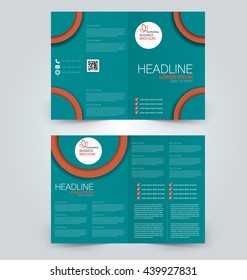 Abstract flyer design background. Brochure template. Can be used for magazine cover, business mockup, education, presentation, report.