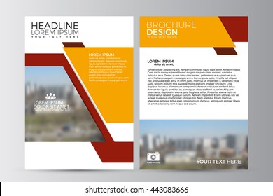 Abstract flyer design background. Brochure template. Can be used for magazine cover, business mockup, education, presentation, report. a4 size with editable elements. EPS 10.