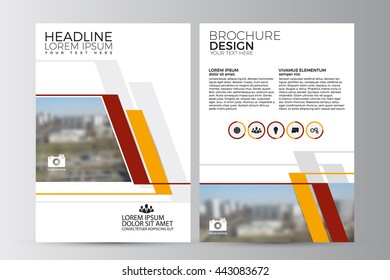 Abstract flyer design background. Brochure template. Can be used for magazine cover, business mockup, education, presentation, report. a4 size with editable elements. EPS 10.