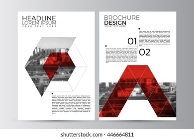 Abstract flyer design background. Brochure template. Can be used for magazine cover, business mockup, education, presentation, report. a4 size with editable elements. EPS 10.