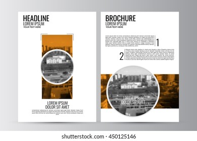 Abstract flyer design background. Brochure template. Can be used for magazine cover, business mockup, education, presentation, report. a4 size with editable elements. EPS 10.