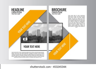 Abstract Flyer Design Background. Brochure Template. Can Be Used For Magazine Cover, Business Mockup, Education, Presentation, Report. A4 Size With Editable Elements. EPS 10.