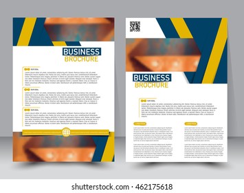 Abstract flyer design background. Brochure template. Can be used for magazine cover, business mockup, education, presentation, report. a4 size with editable elements. 