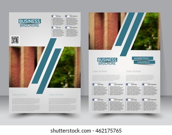 Abstract flyer design background. Brochure template. Can be used for magazine cover, business mockup, education, presentation, report. a4 size with editable elements. 