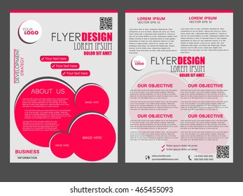 Abstract flyer design background, brochure template. Can be used for magazine cover, business, education, presentation.