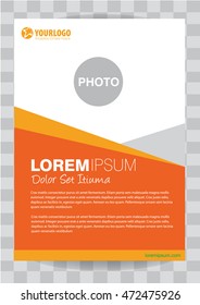 Abstract flyer design background. Brochure template. Can be used for magazine cover, business mockup, education, presentation, report. with editable elements