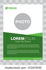 Abstract flyer design background. Brochure template. Can be used for magazine cover, business mockup, education, presentation, report. with editable elements