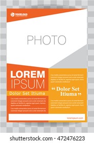 Abstract flyer design background. Brochure template. Can be used for magazine cover, business mockup, education, presentation, report. with editable elements
