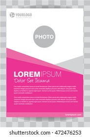 Abstract flyer design background. Brochure template. Can be used for magazine cover, business mockup, education, presentation, report. with editable elements