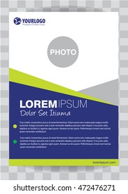 Abstract flyer design background. Brochure template. Can be used for magazine cover, business mockup, education, presentation, report. with editable elements