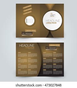 Abstract flyer design background. Brochure template. Can be used for magazine cover, business mockup, education, presentation, report. Brown and pink color