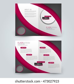 Abstract flyer design background. Brochure template. Can be used for magazine cover, business mockup, education, presentation, report. Red and black color