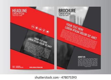 Abstract flyer design background. Brochure template. Can be used for magazine cover, business mockup, education, presentation, report. a4 size with editable elements. EPS 10.