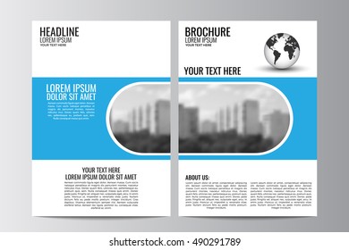 Abstract flyer design background. Brochure template. Can be used for magazine cover, business mockup, education, presentation, report. a4 size with editable elements. EPS 10.