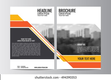 Abstract flyer design background. Brochure template. Can be used for magazine cover, business mockup, education, presentation, report. a4 size with editable elements. EPS 10.