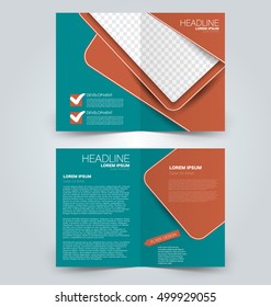 Abstract flyer design background. Brochure template. Can be used for magazine cover, business mockup, education, presentation, report. Red and green color