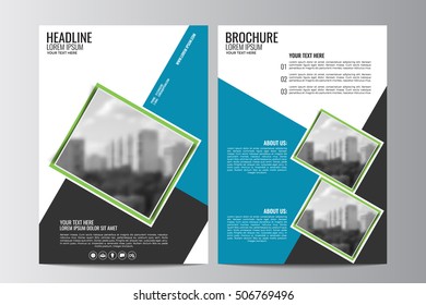 Abstract flyer design background. Brochure template.