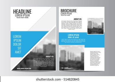 Abstract flyer design background. Brochure template.