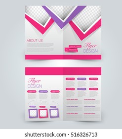 Abstract flyer design background. Brochure template. Can be used for magazine cover, business mockup, education, presentation, report.