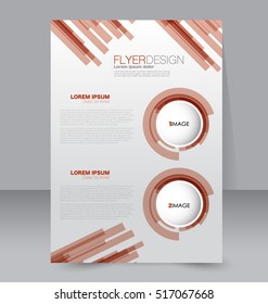 Abstract flyer design background. Brochure template. For magazine cover, business mockup, education, presentation, report. Vector illustration