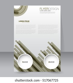 Abstract flyer design background. Brochure template. For magazine cover, business mockup, education, presentation, report. Vector illustration