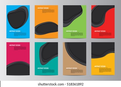 Abstract flyer design background. Brochure template.