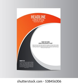 Abstract flyer design background. Brochure template.