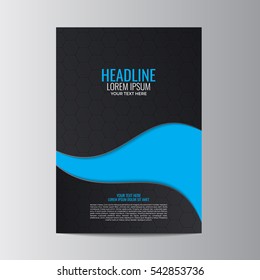 Abstract flyer design background. Brochure template.