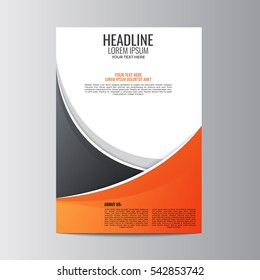 Abstract flyer design background. Brochure template.